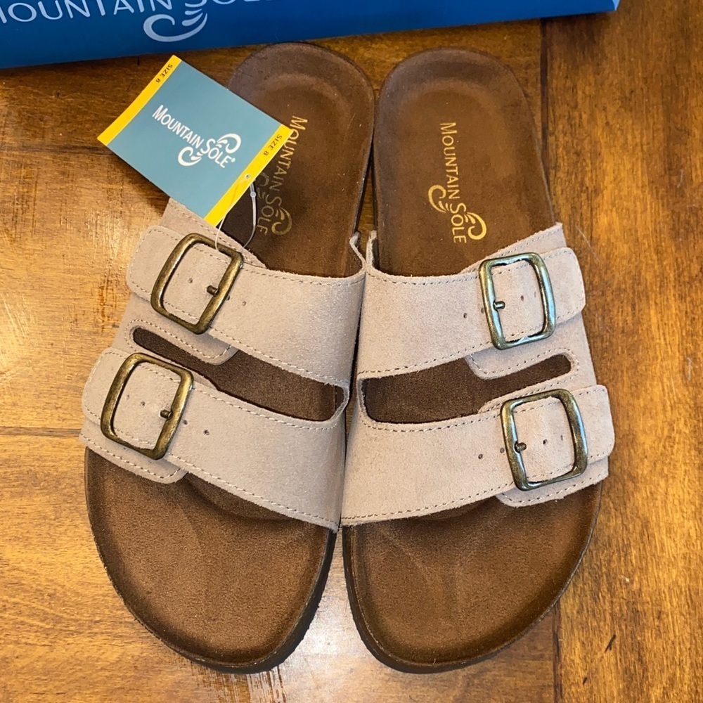 Mountain Sole Women's Double Buckle Easy Slide On Sandal 🆕